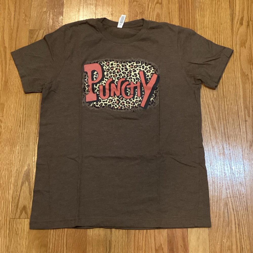 Punchy Brown Graphic T-Shirt